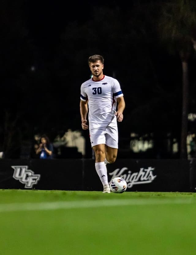 Jozo Cancar playing D1 soccer at Florida Atlantic